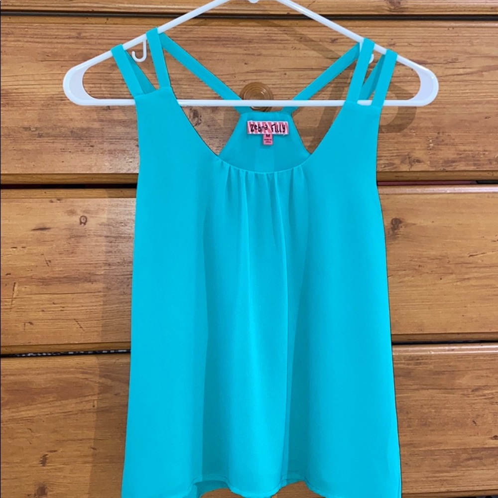 juniors turquoise blouse
